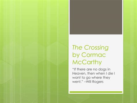 cormac mccarthy crossing download